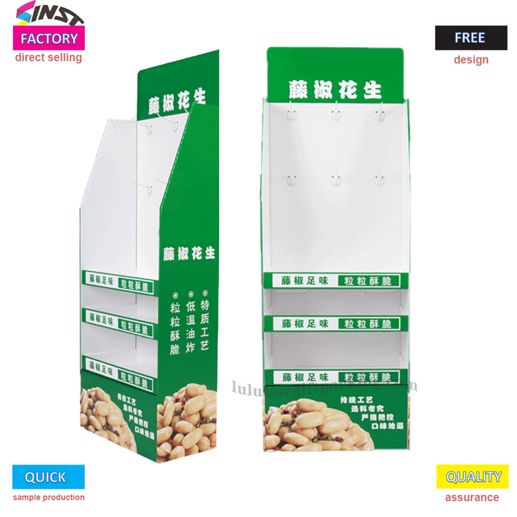 Innovative bagged peanut cardboard ostentus sistens ducit novam trend retail 