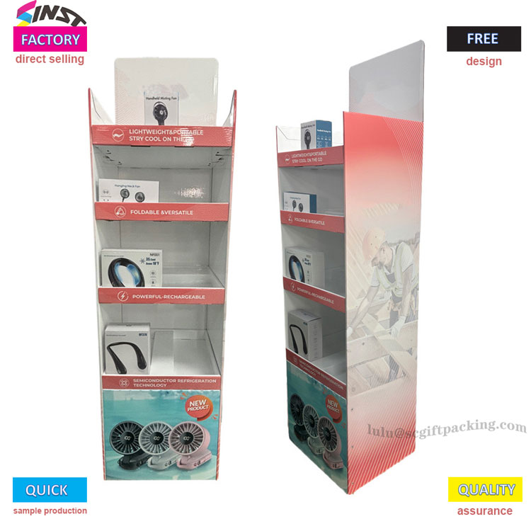 Fan Cardboard Display sto facta novum ventus in retail industria