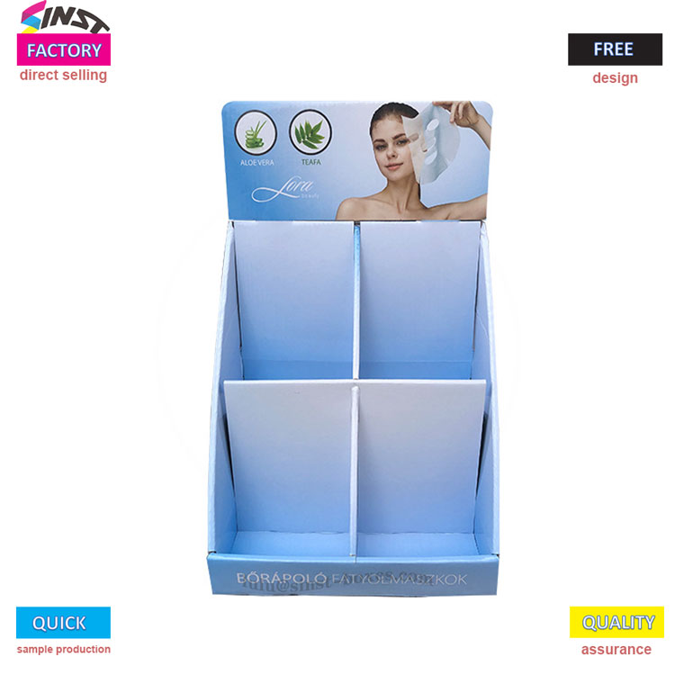 Quomodo Pocket Facial Mask Cardboard Countertop Display Sta duplices terminales venditiones?