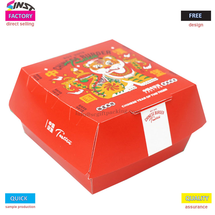Hamburger Takeaway cibum packaging paper arca archa