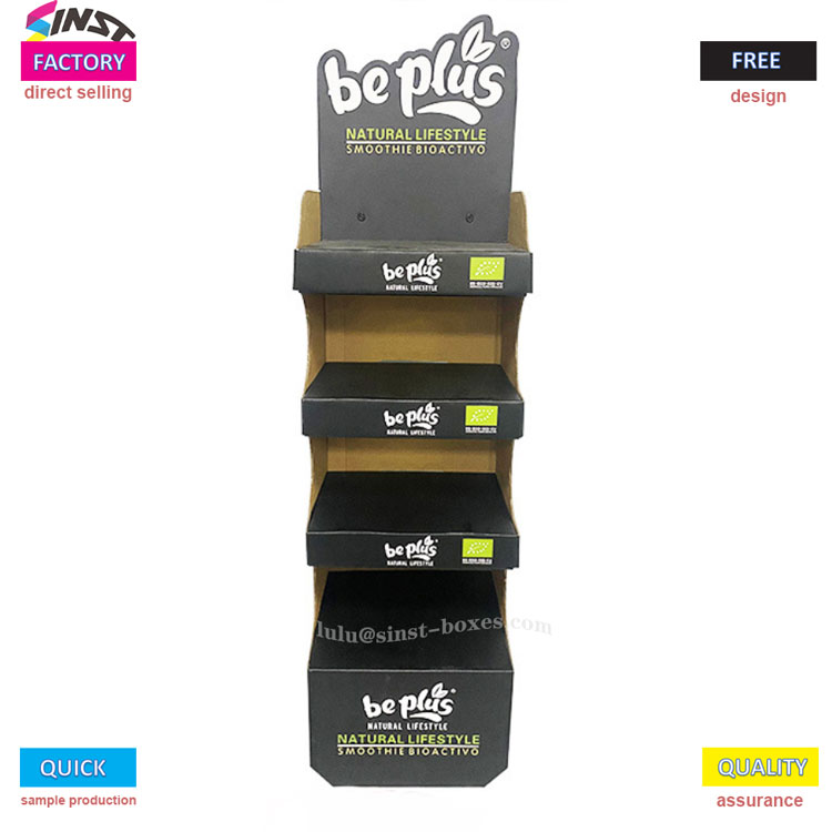 Shampoo corrugated display rack