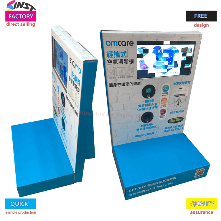 paperboard table Display stand with LCD pro aere freshener