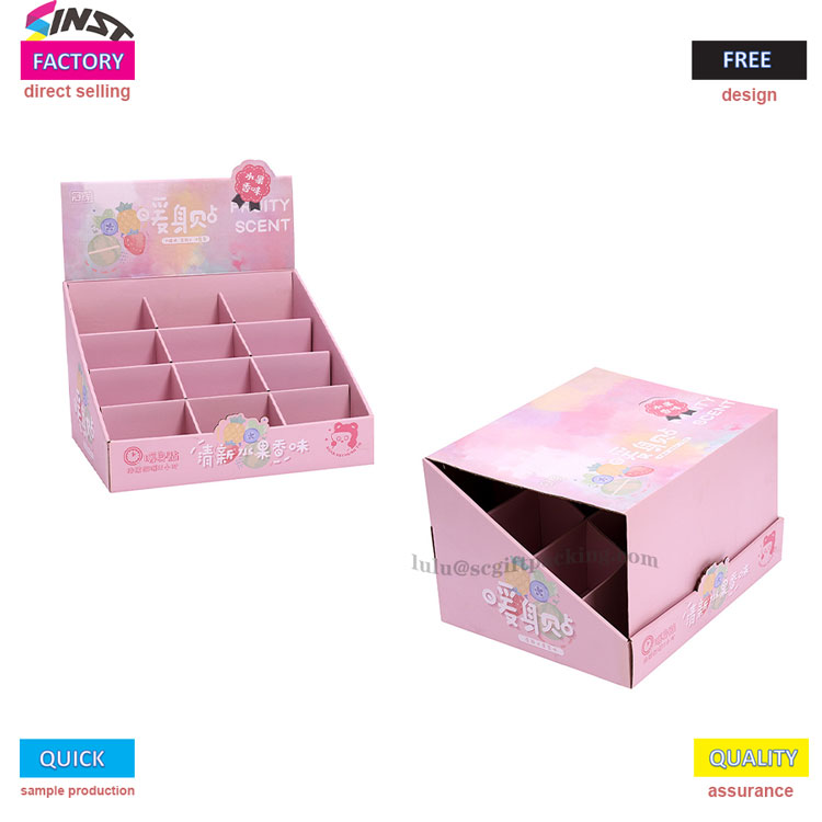 Book Desktop Cardboard Display Box PDQ Display Box